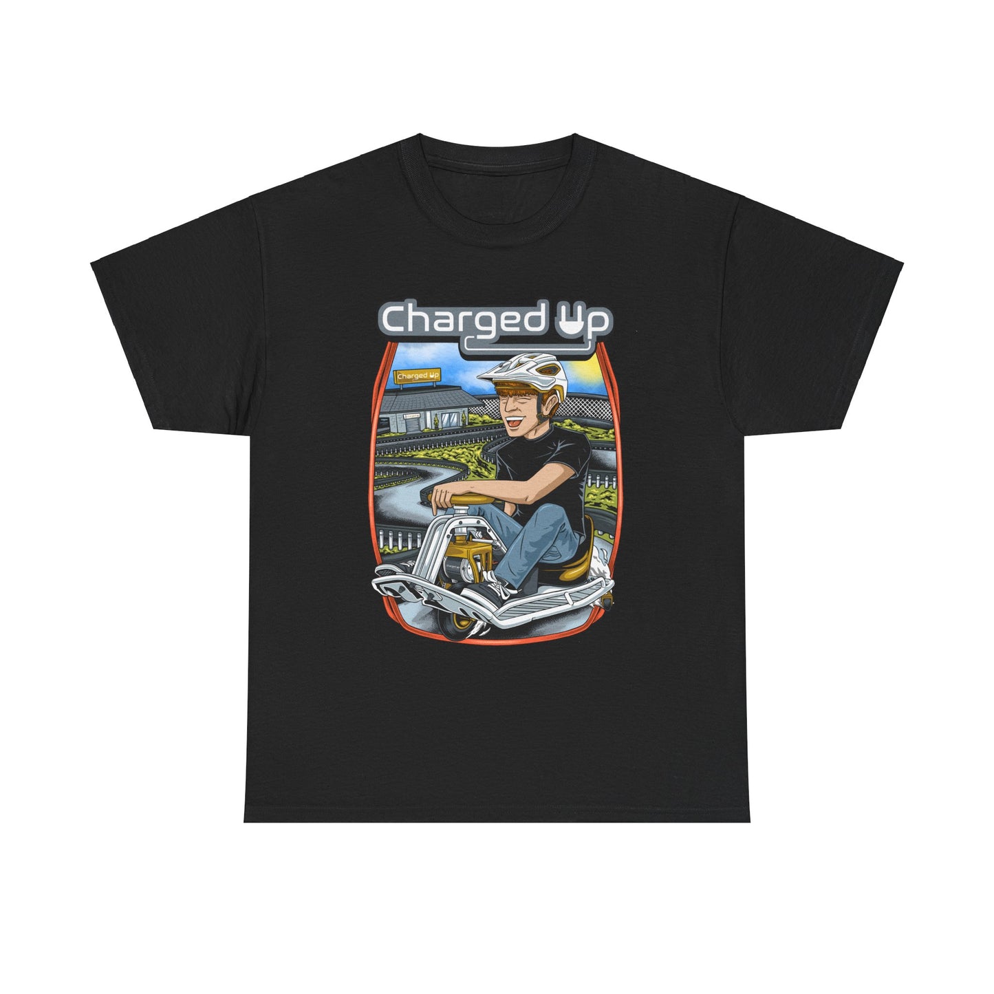 Charged up track tee