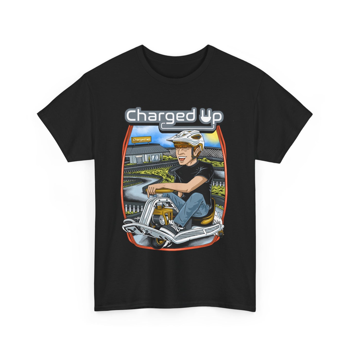 Charged up track tee