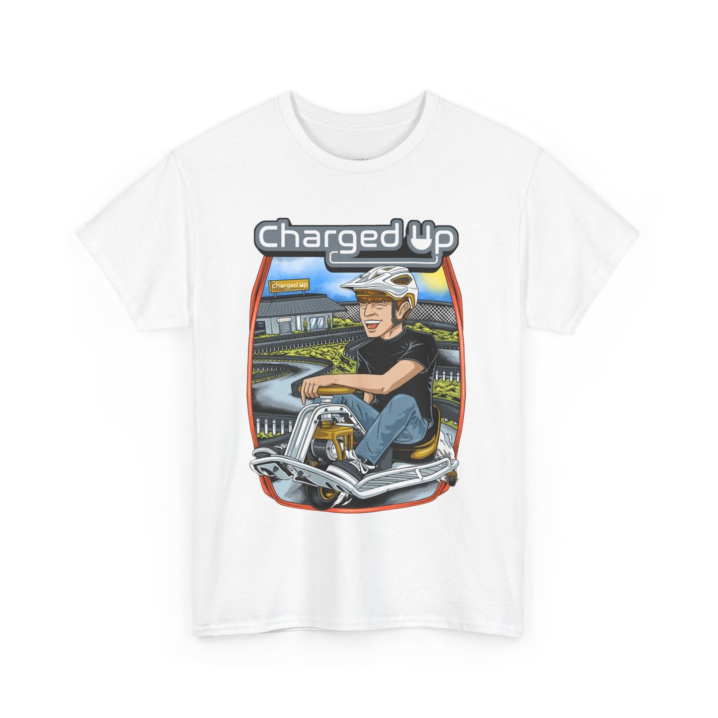 Charged up track tee