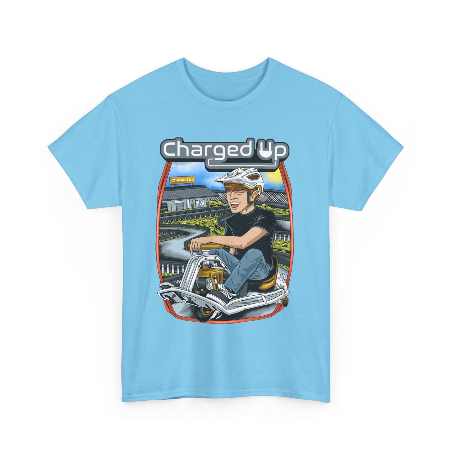 Charged up track tee