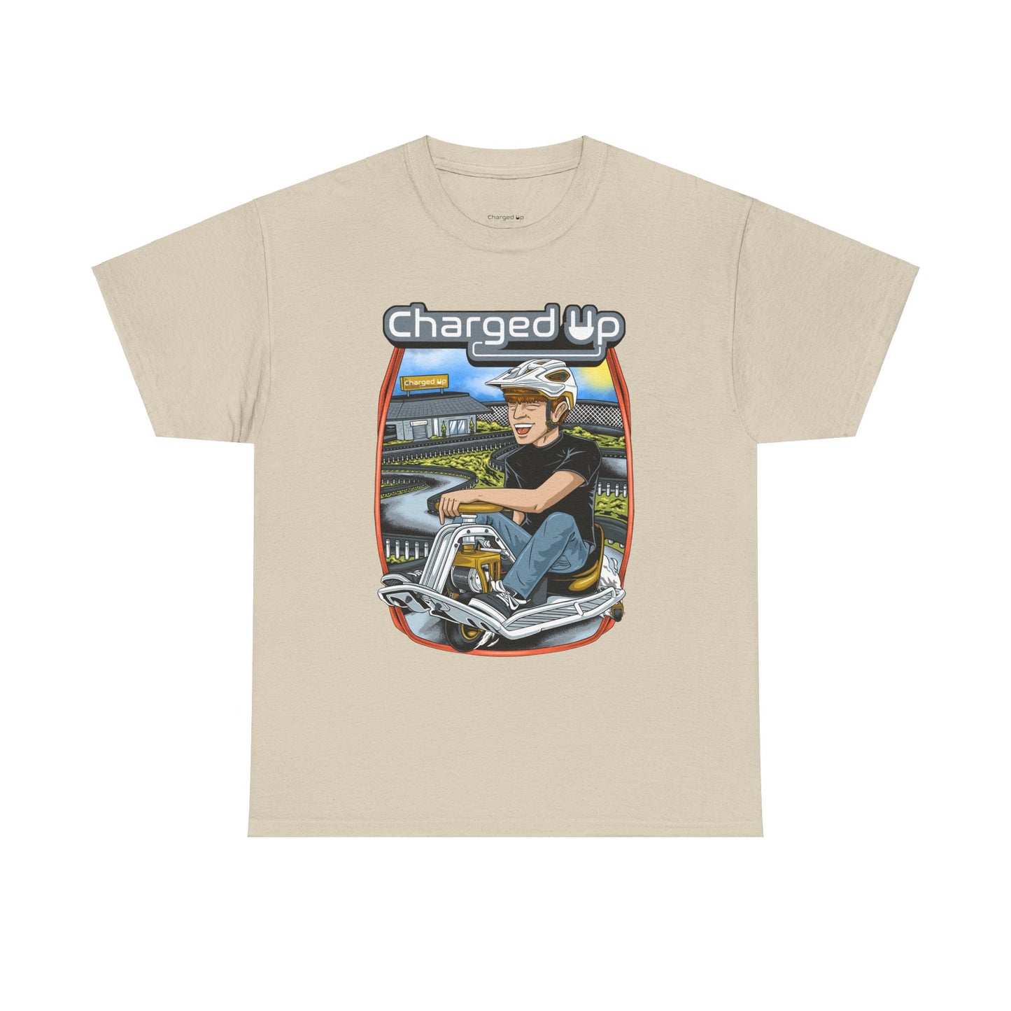 Charged up track tee