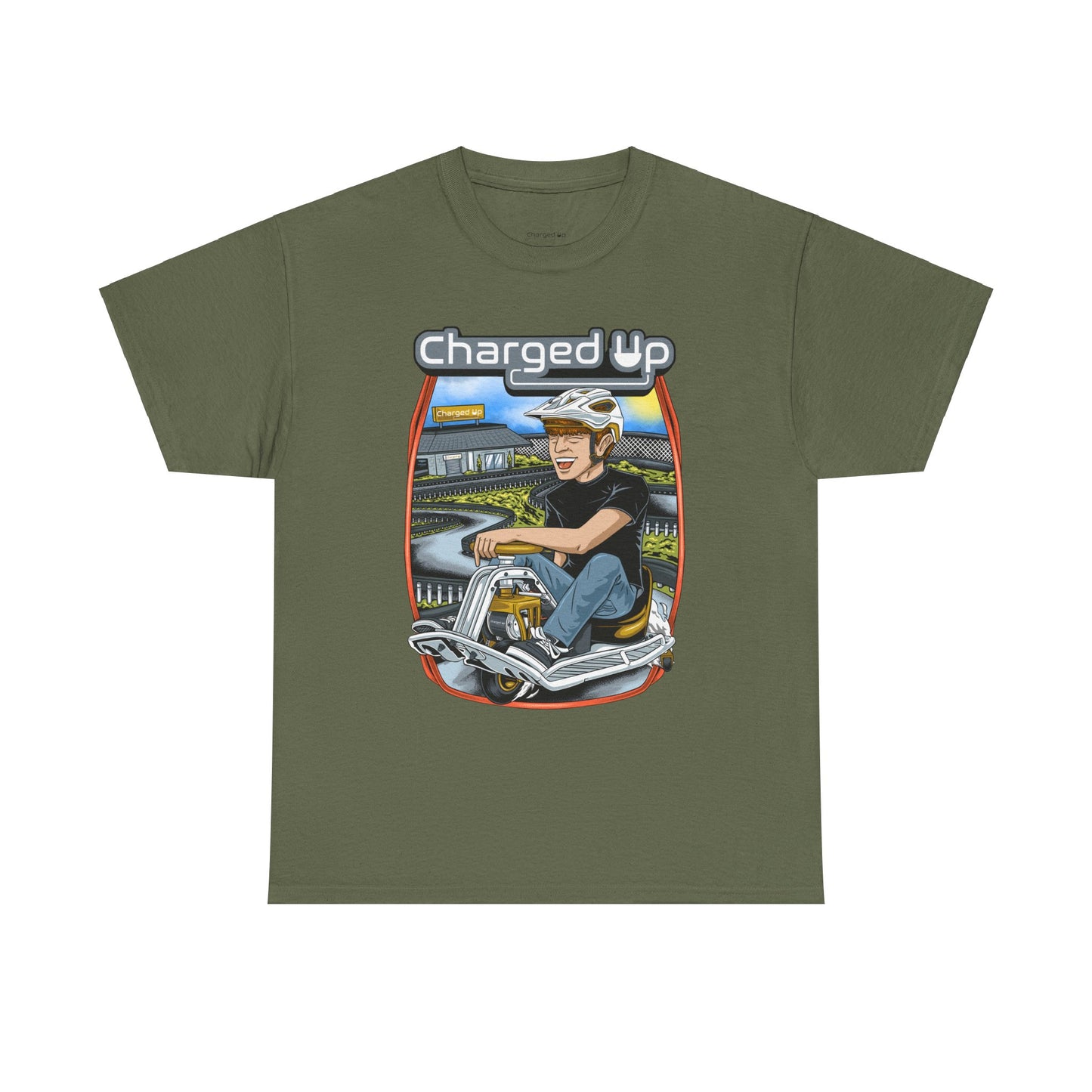 Charged up track tee