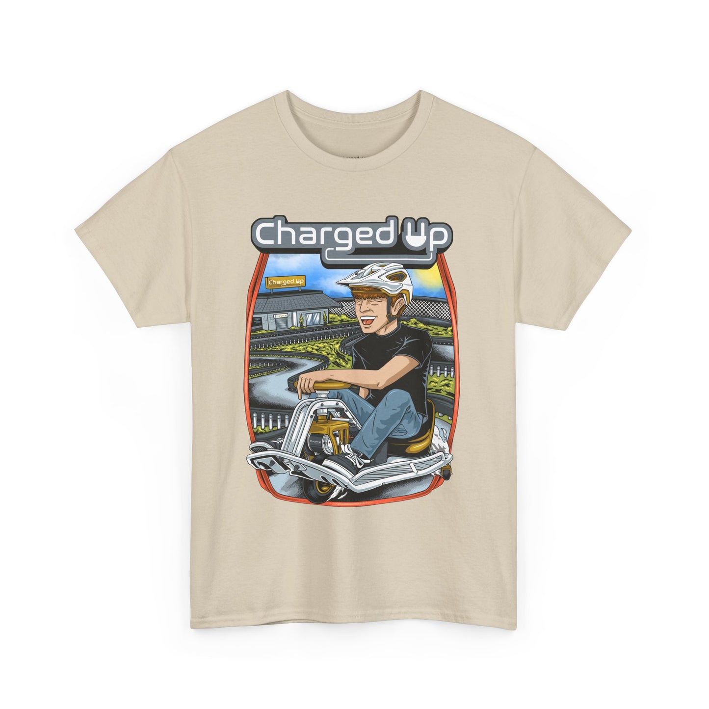 Charged up track tee