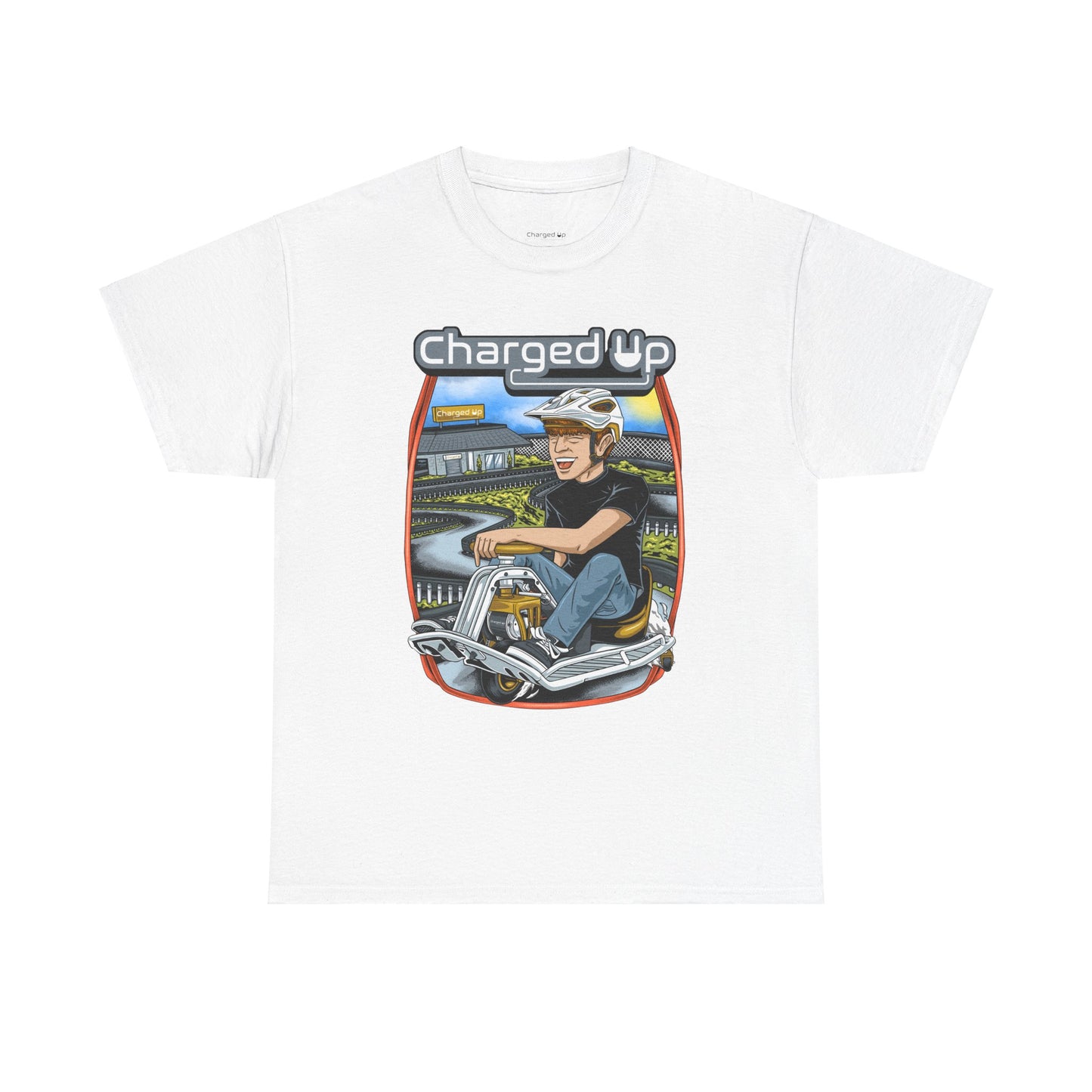 Charged up track tee