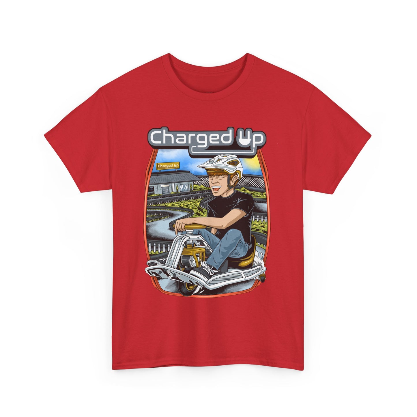 Charged up track tee